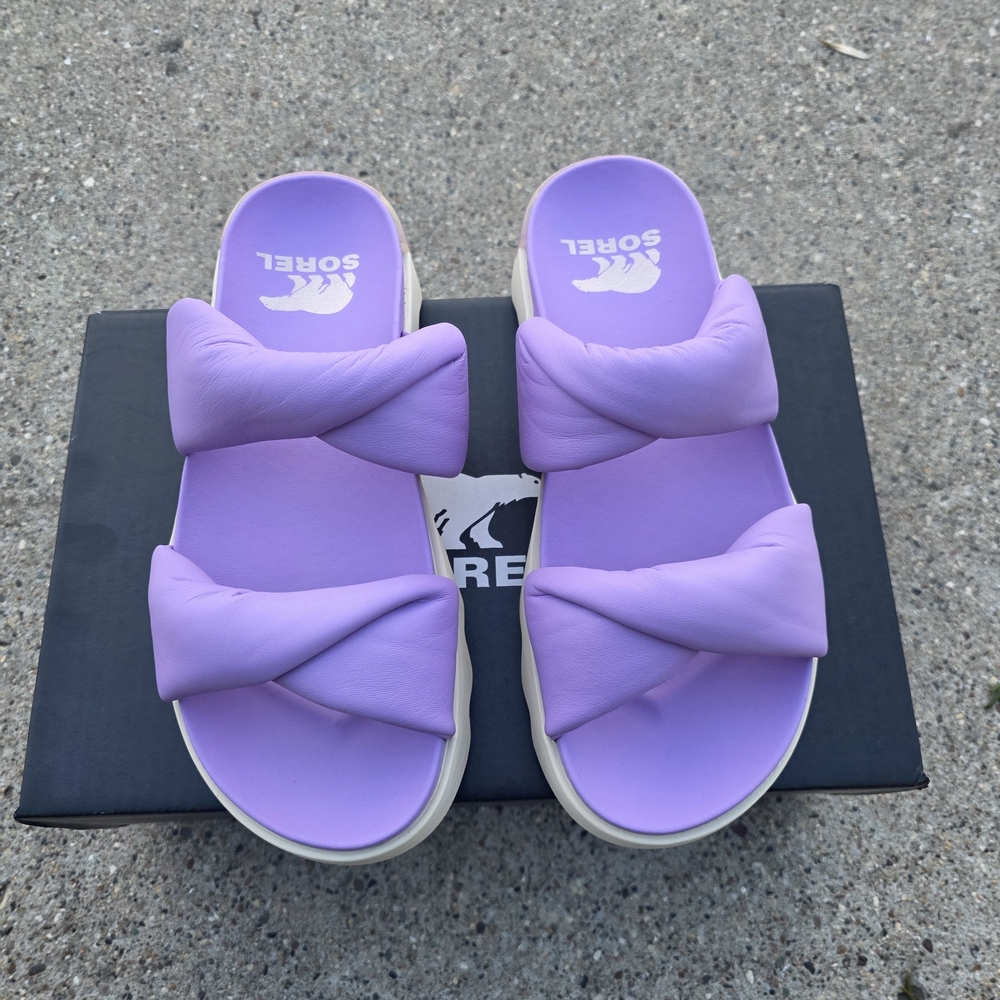 Sorel Women's Purple Slide Size 8 Sandals - Picture 4 of 8